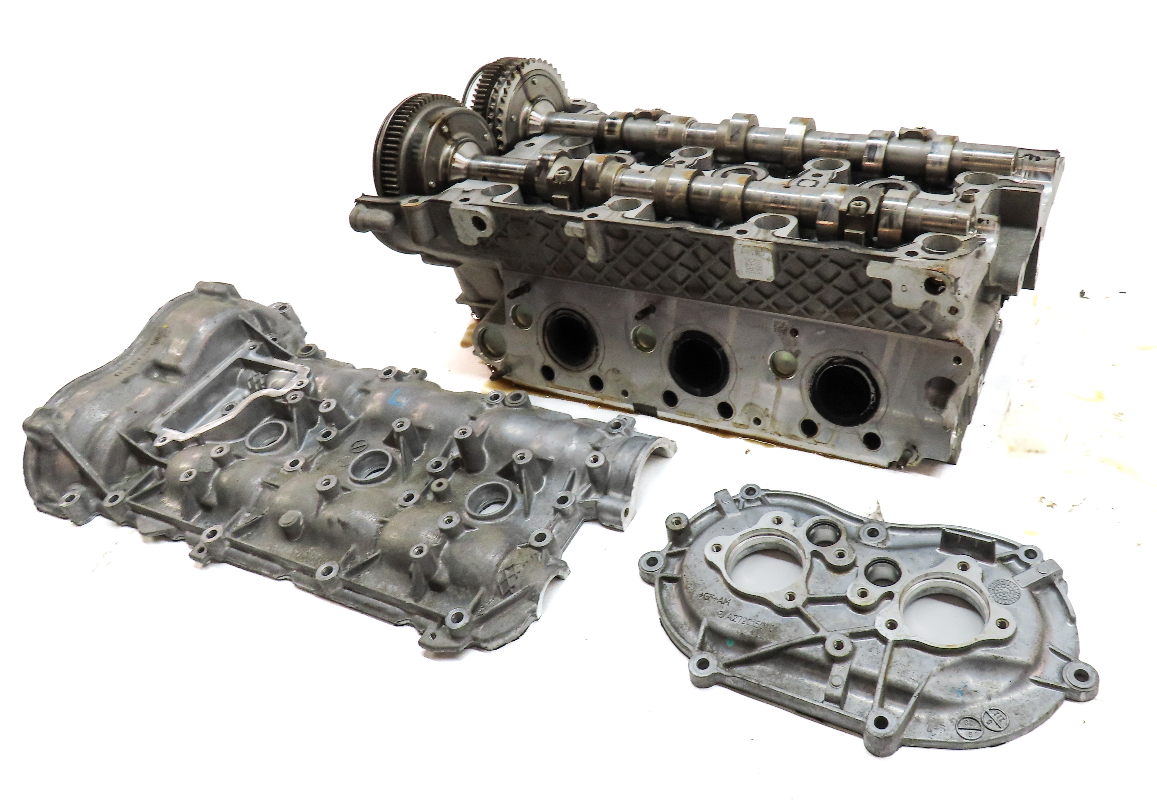 2010-2013 MERCEDES ML450 S400 HYBRID (W164 W221) 3.5L ENGINE LEFT CYLINDER HEAD — exact item pictured